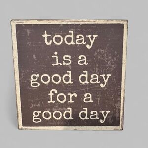 Inspirational Brown Cream Wall Sign 6”x6”